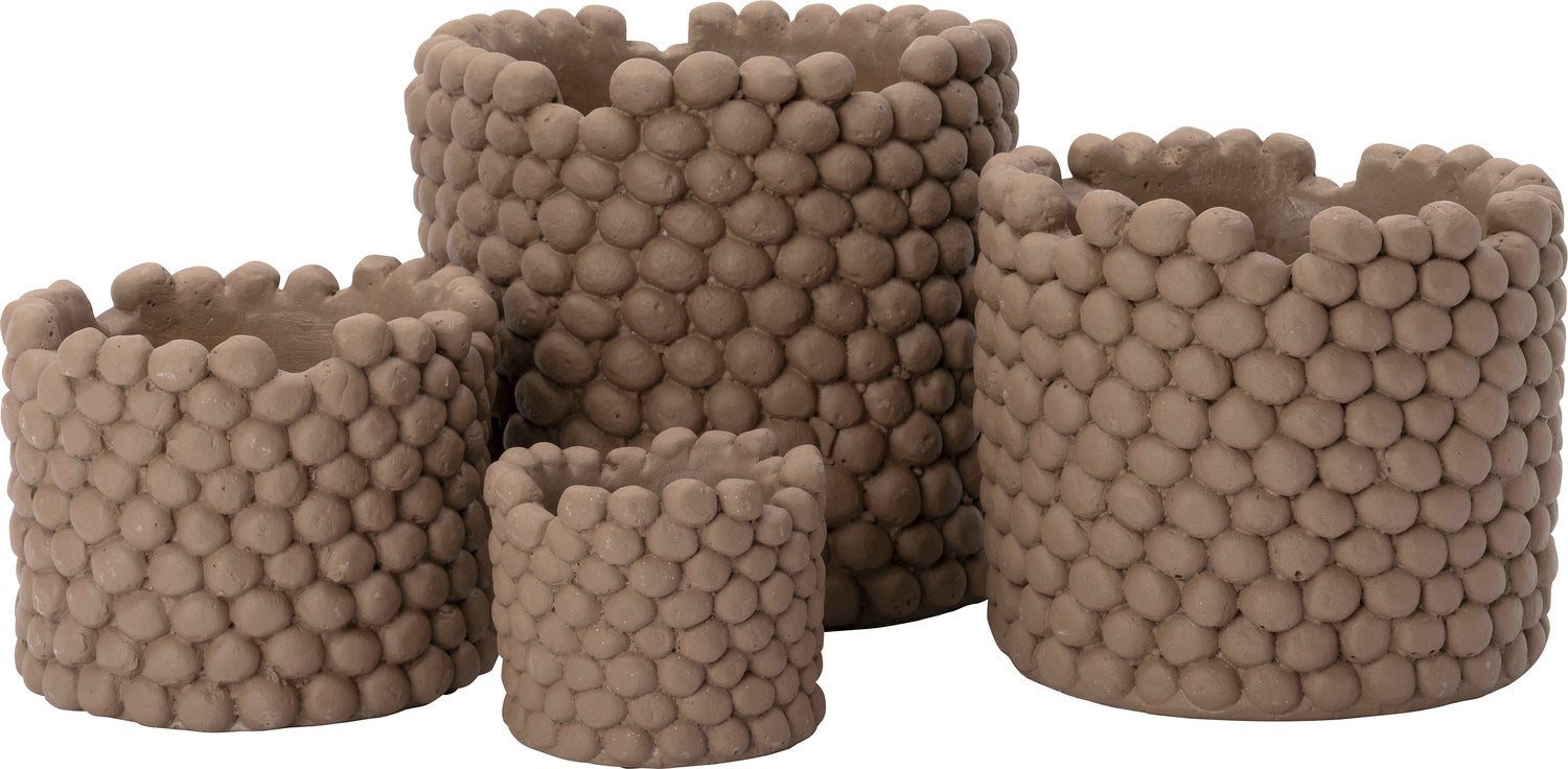 Intratuin bloempot Lian bruin D 16,5 H 14 cm