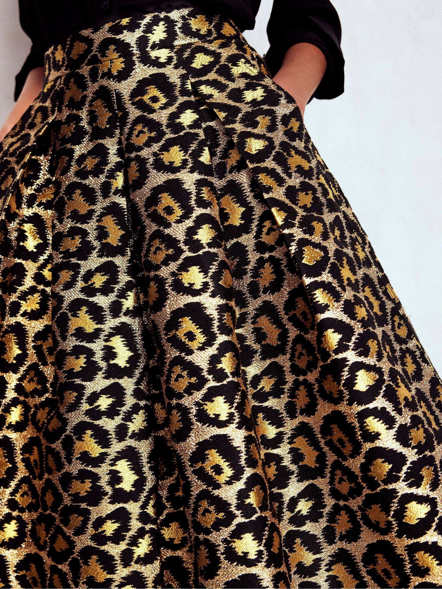 Boden Verity Jacquard Midi Skirt