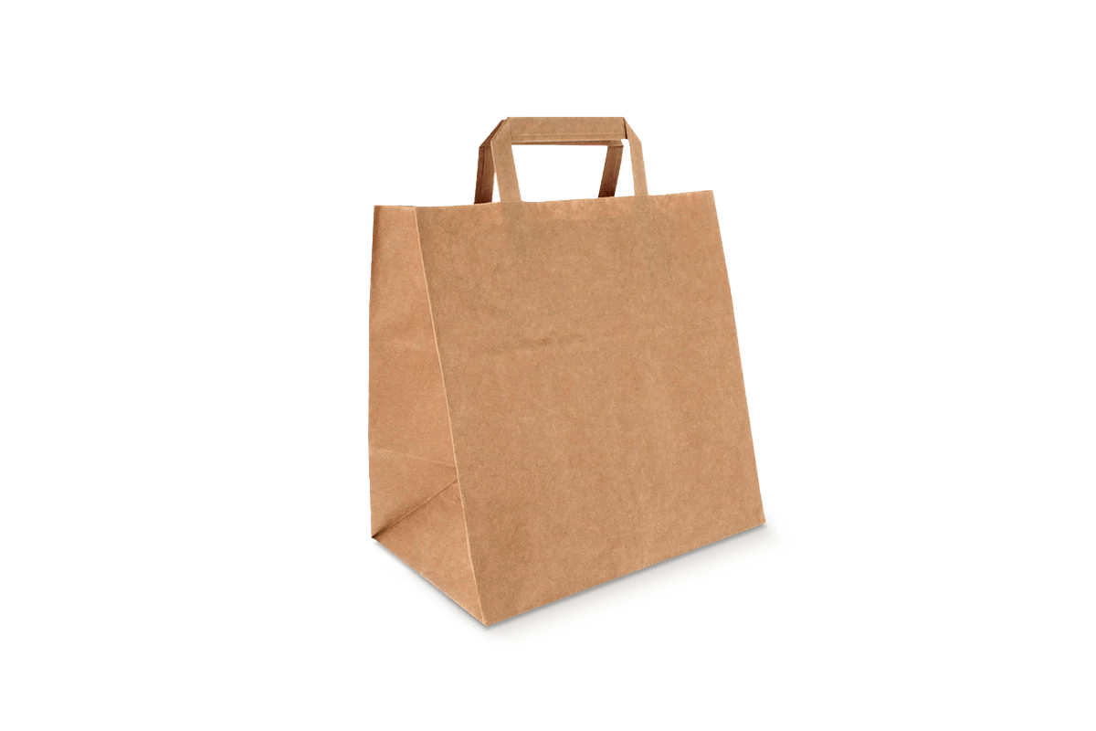Papieren tassen Middel kraft 80 gr. 27+17x29cm