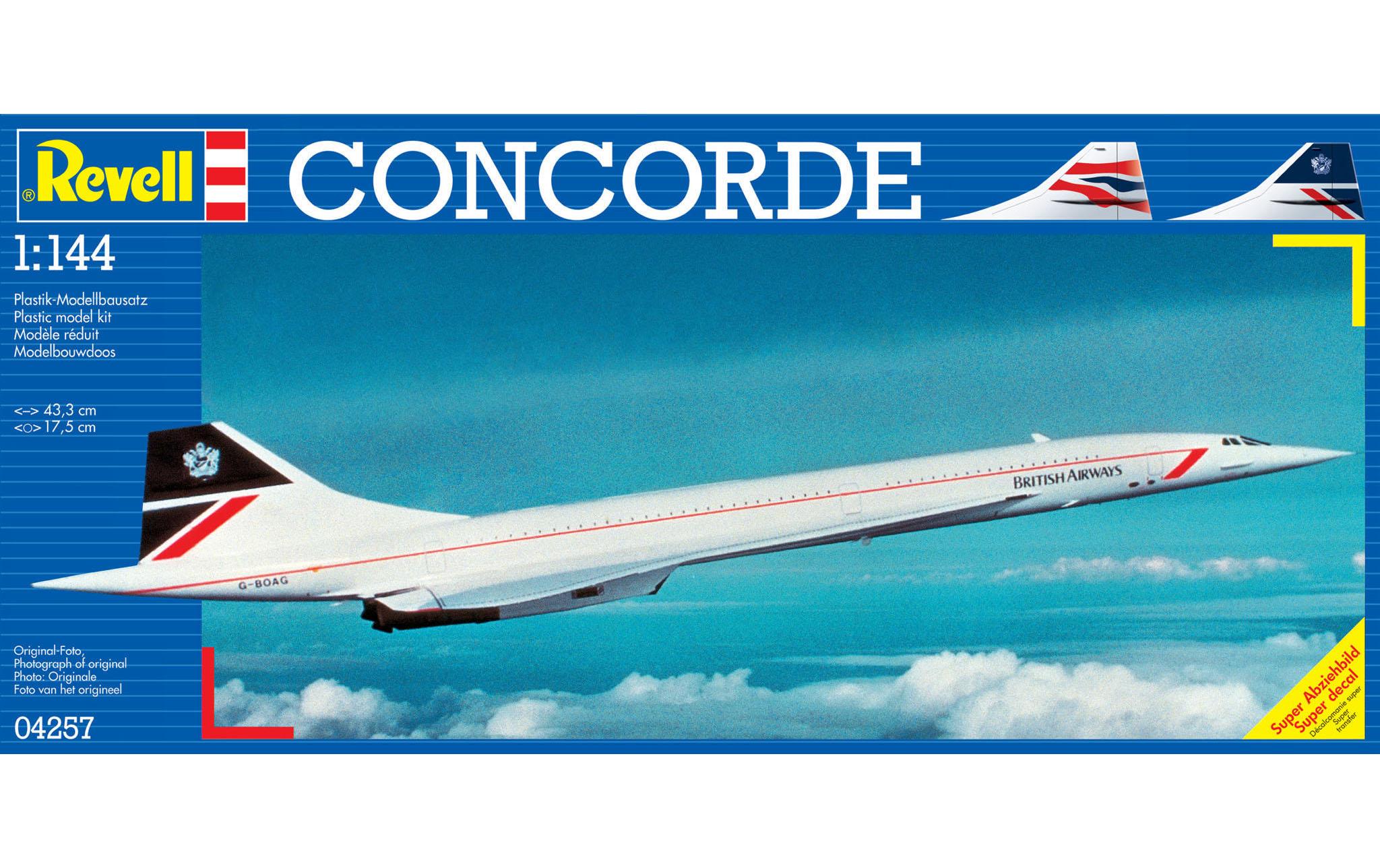 Bausatz Concorde British Airways 1:144Kunststoff Modellbausatz