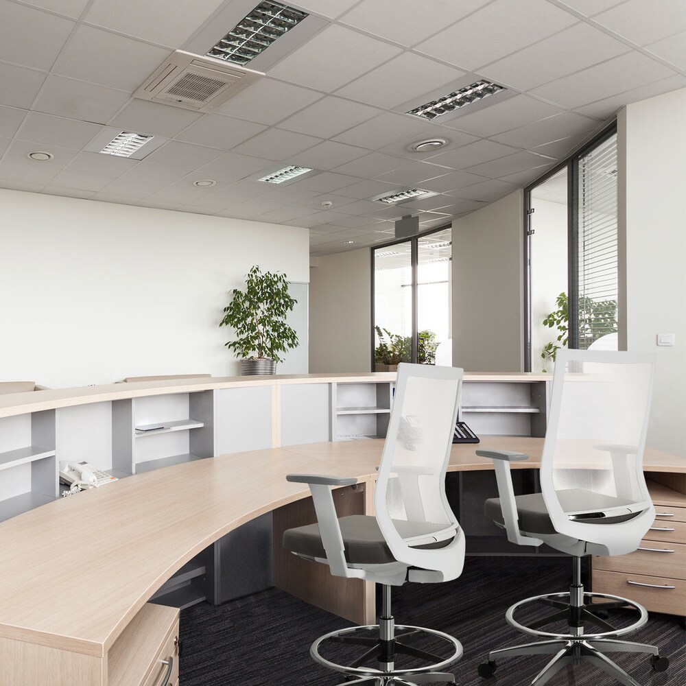 Counterstuhl ASPEN WORK W Stoff/Netzstoff mit Armlehnen (höhenverstellbar) hjh OFFICE