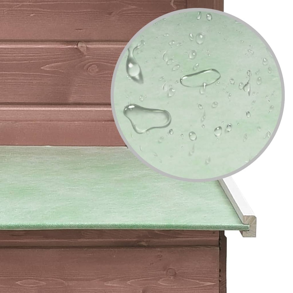 Poulailler 170 x 81 x 110 cm bois de pin massif et sapin moka