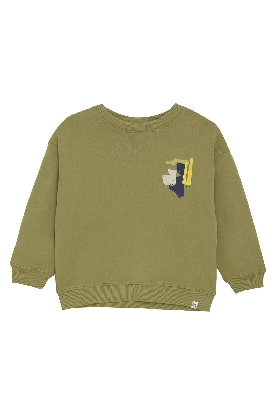Noppies Kids Sweater Ray - Backprint - Dried Herb