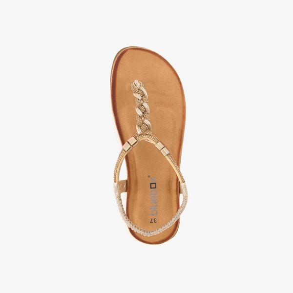 Blue Box dames sandalen goud