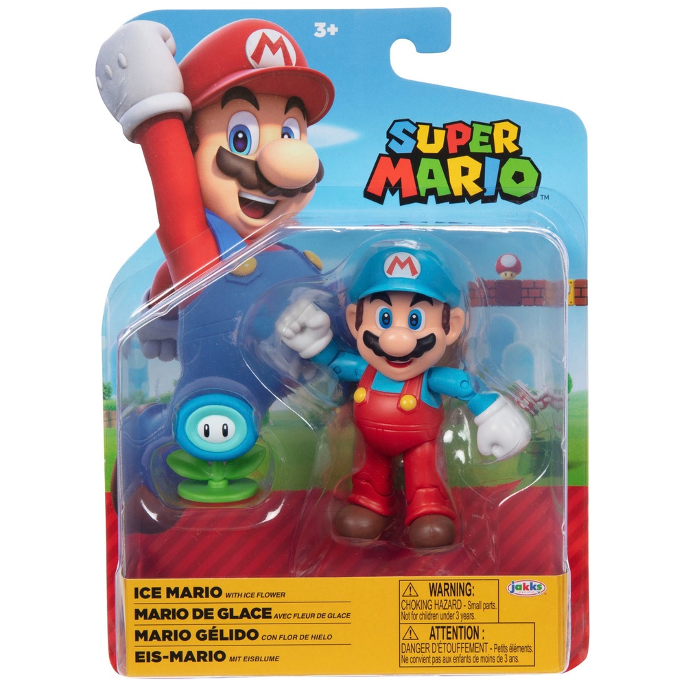Nintendo Super Mario 10 cm Eis-Mario mit Eisblume