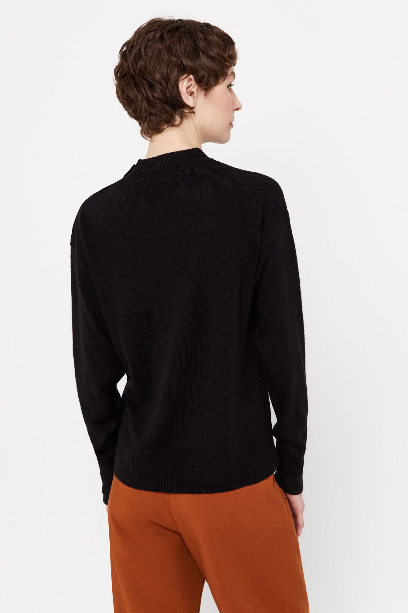 Jersey tacto suave - Negro
