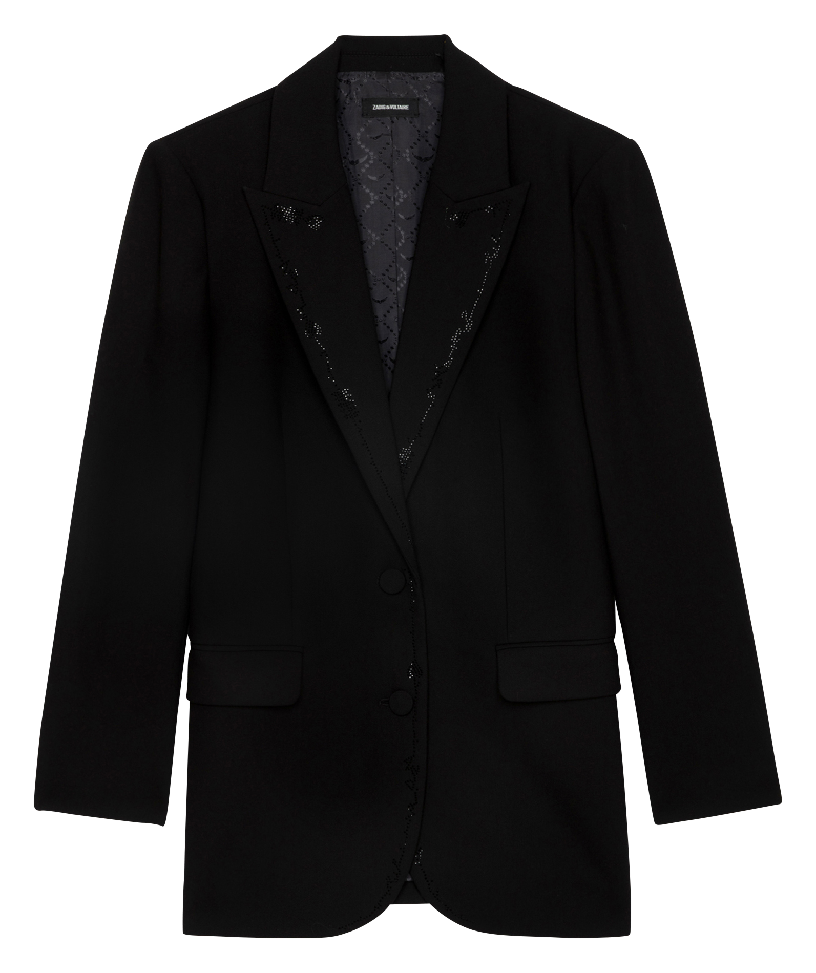 VIVA - Blazer droit structuré | Noir