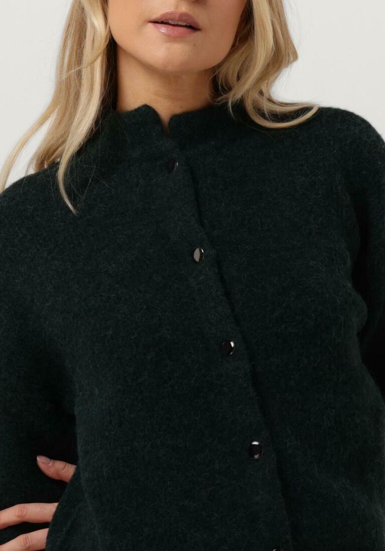 GESTUZ donkergroene gestuz vest alphagz short cardigan
