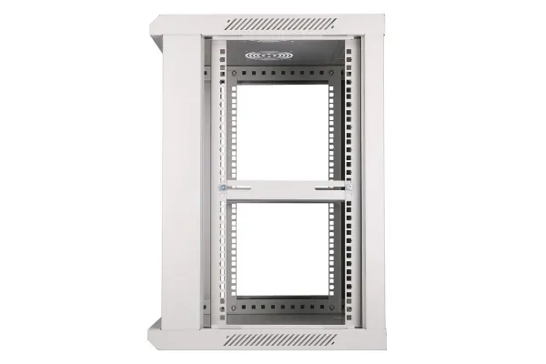 Extralink - Rack kabinet - 600x450 mm - vægmonterbar - grå - 12U - 19