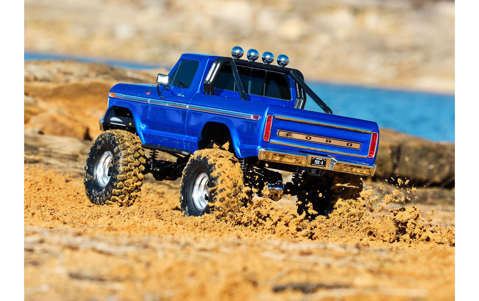 Scale Crawler TRX-4 Ford F-150 XLT High Trail Blau ARTR 1:10<br>Rockcrawler mit 1979 Ford F-150 Pickup Karosserie