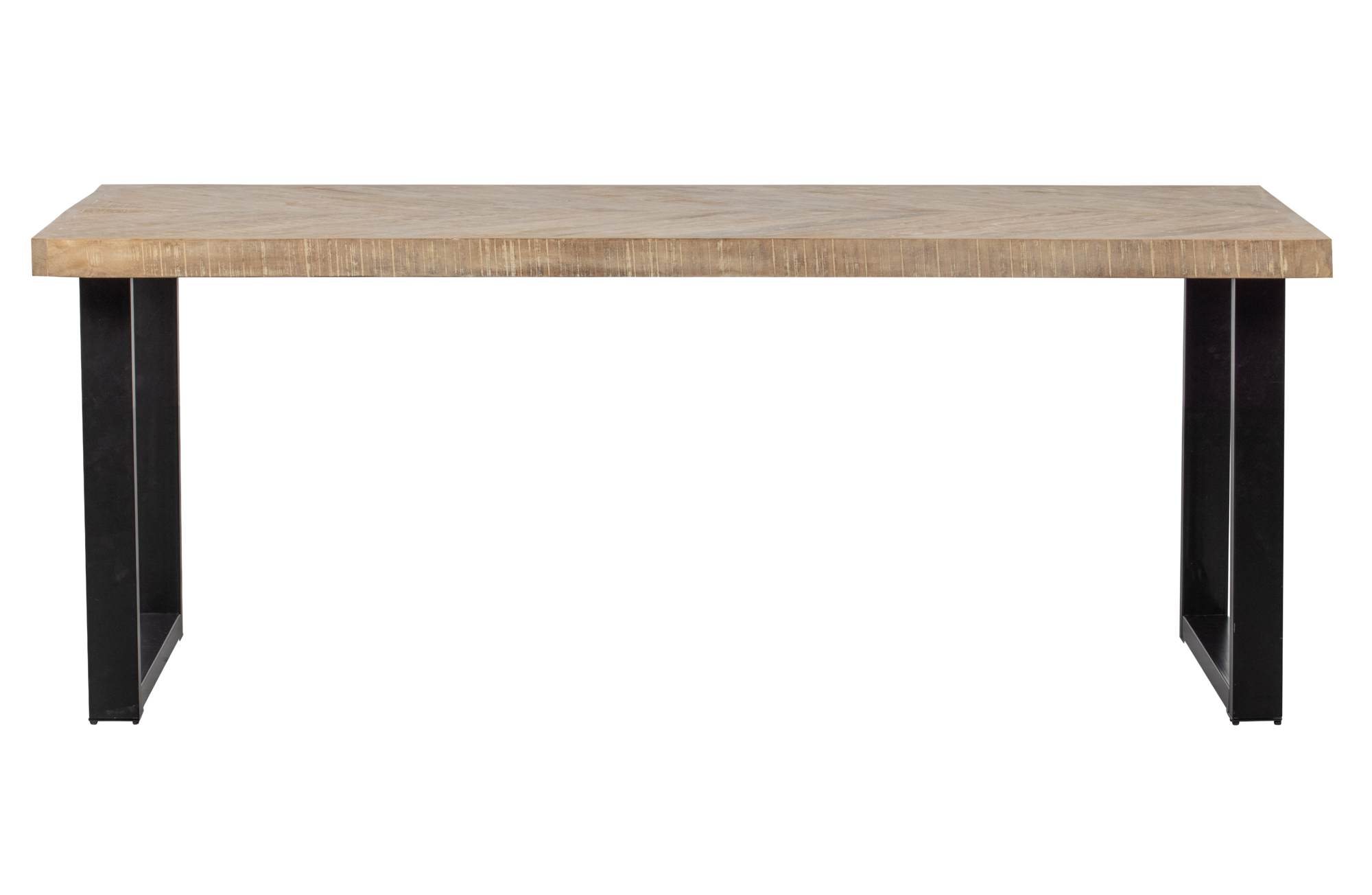 WOOOD tafel Tablo mango visgraat 180x90 Tablo Tafel Mango Visgraat 180x90 - U-poot