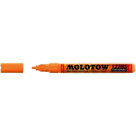 Molotow Permanentmarker ONE4ALL 127 HS, nachfüllbar, 2 mm, neonorange fluor
