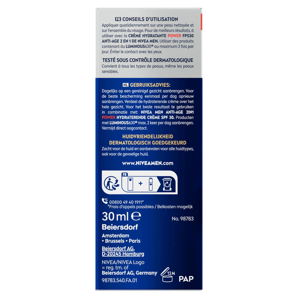 Beste ooit gebruiktMEN Luminous Anti-Age Anti-Spot serum - 30 ml