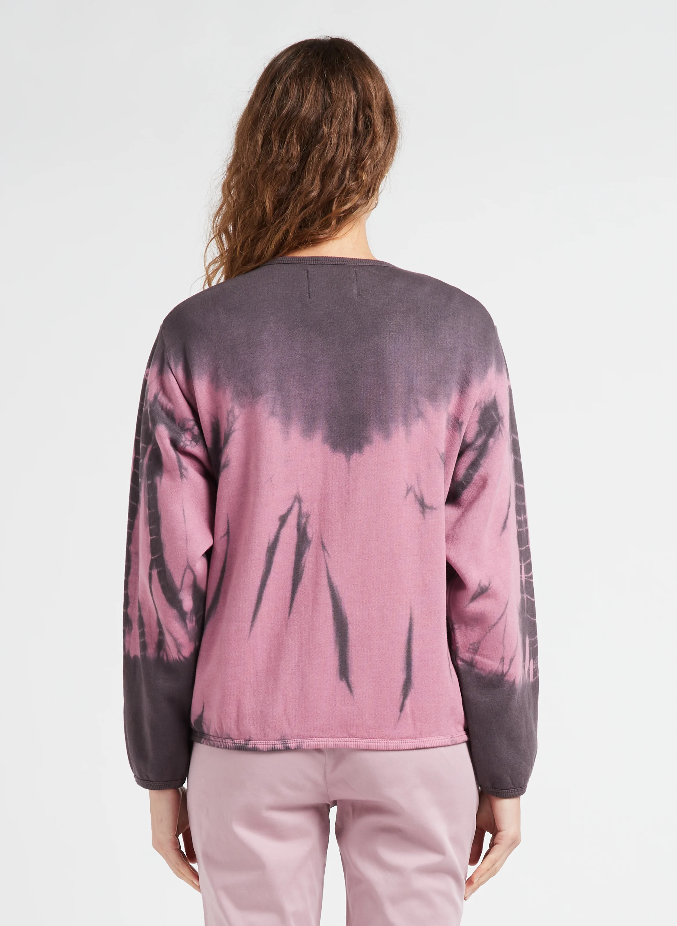 SONAR - Pull col rond en coton bio mélangé | Marron