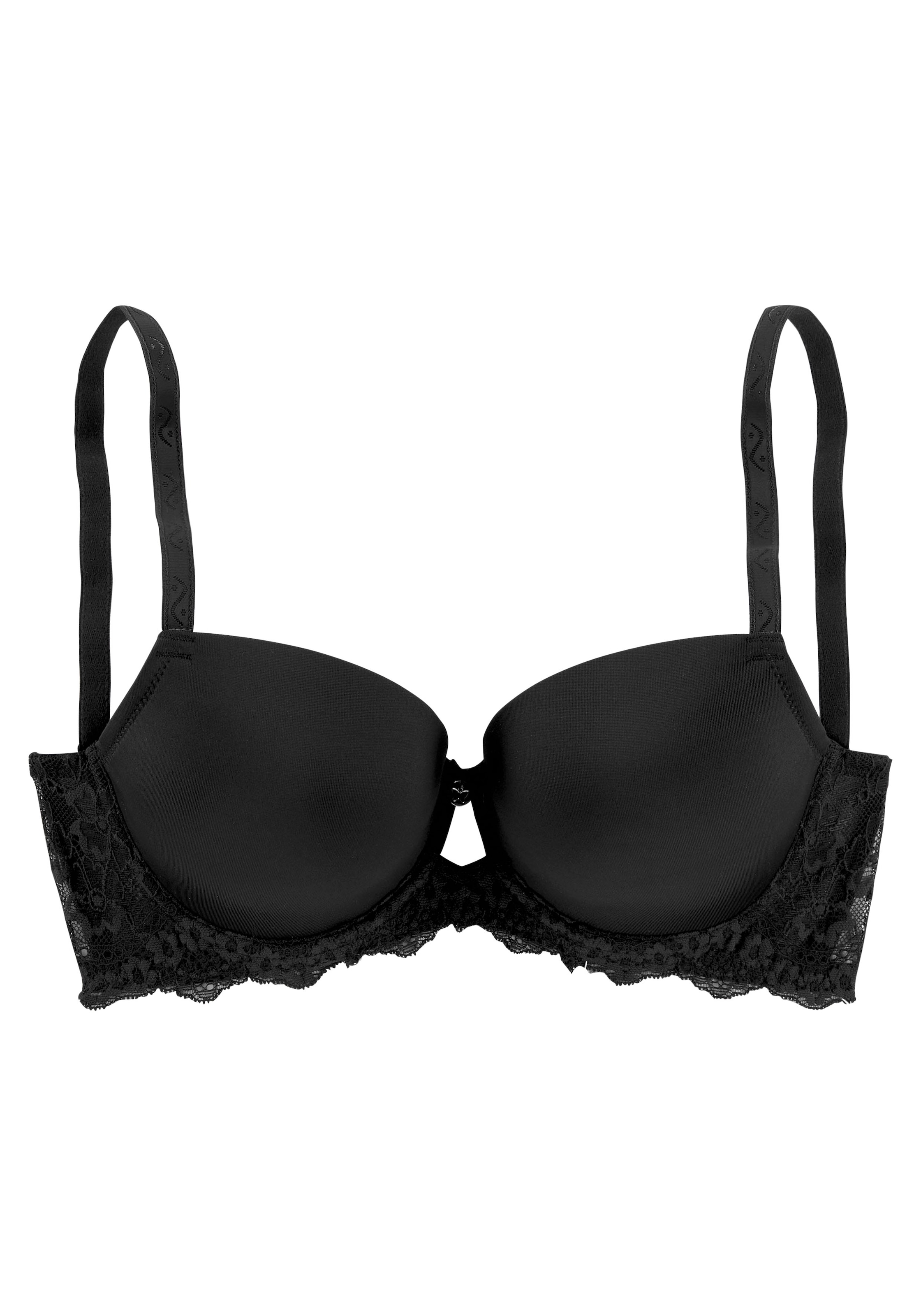 LASCANA Schalen-BH , mit nahtlosen Cups und hübschem Spitzenrücken, Dessous