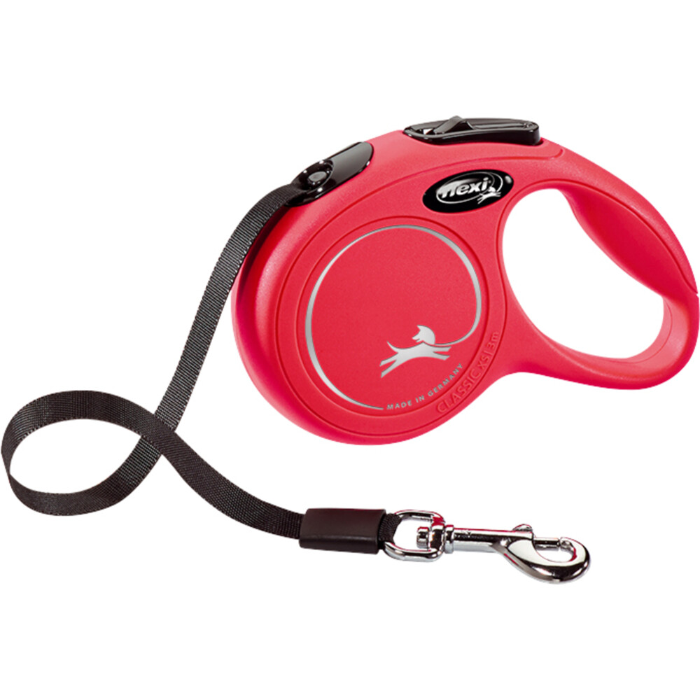 Flexi Rollijn Classic Tape 8 mtr tot 50 kg Rood