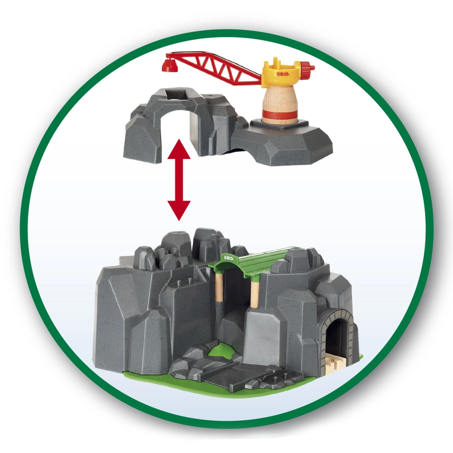 BRIO® WORLD Große Goldmine mit Sound-Tunnel 33889
