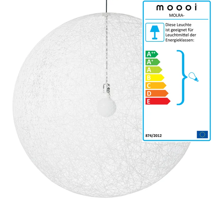Moooi - Random Light II Pendelleuchte, S, weiss