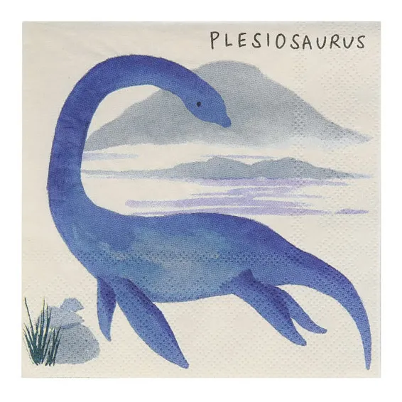 Meri Meri Serviettes en papier Dinosaures - Set de 16