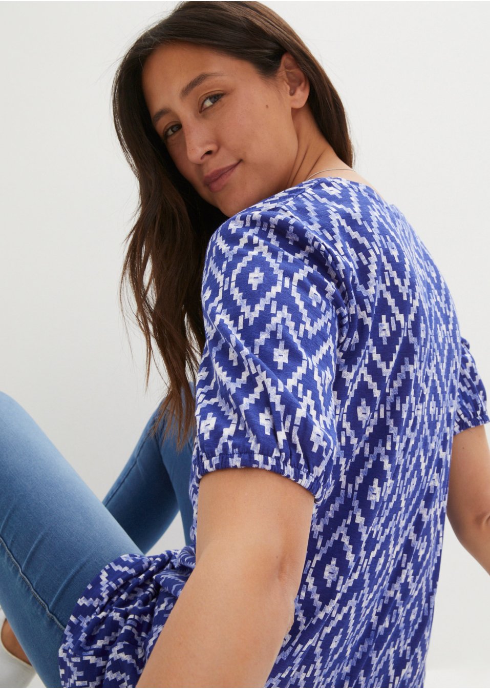 T-shirt long à manches 3/4