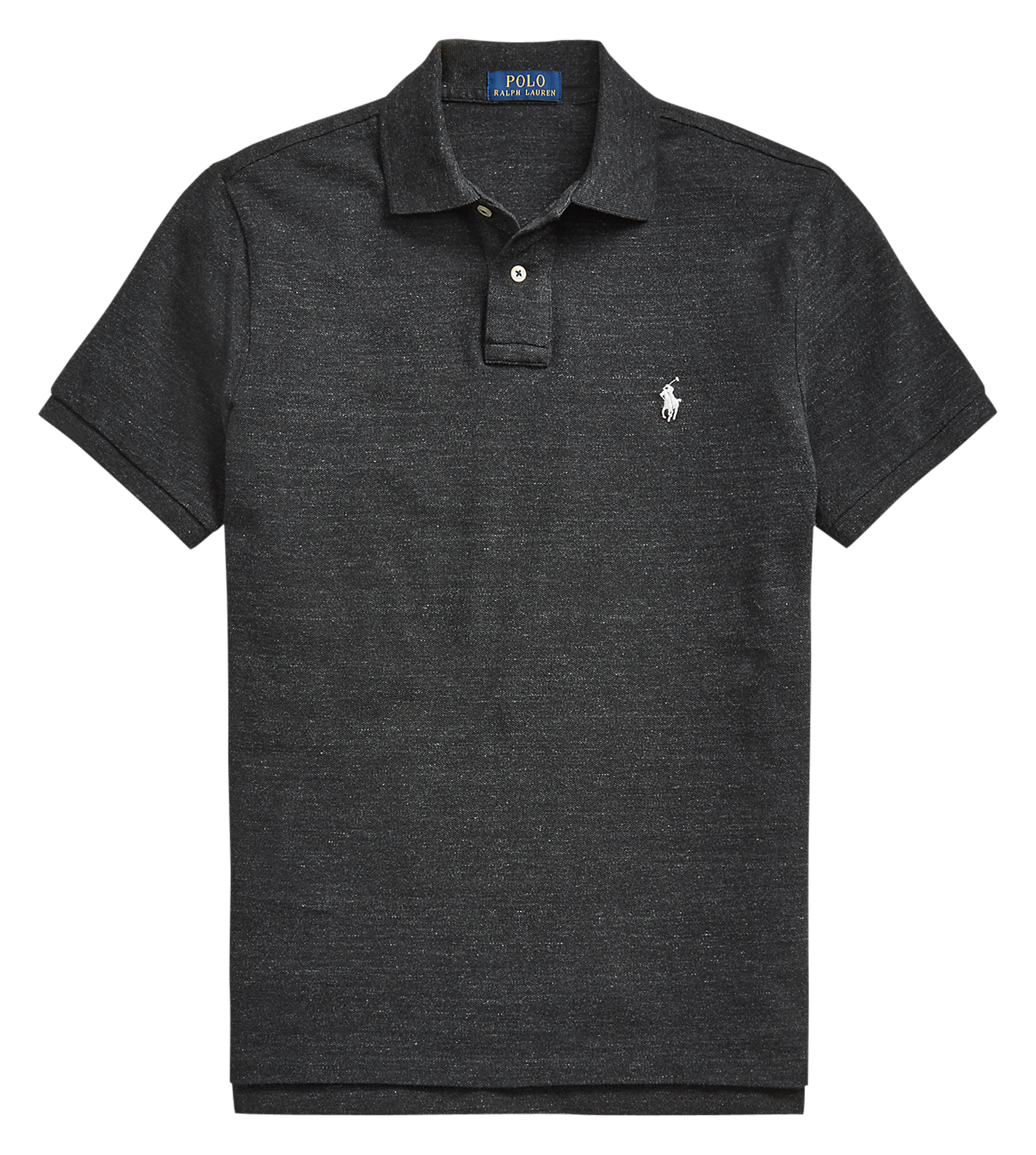 Polo custom-fit en coton piqué | Noir