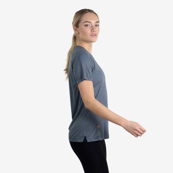 Lipati Dame T-shirts Strato AL Tee Regular Fit Blå