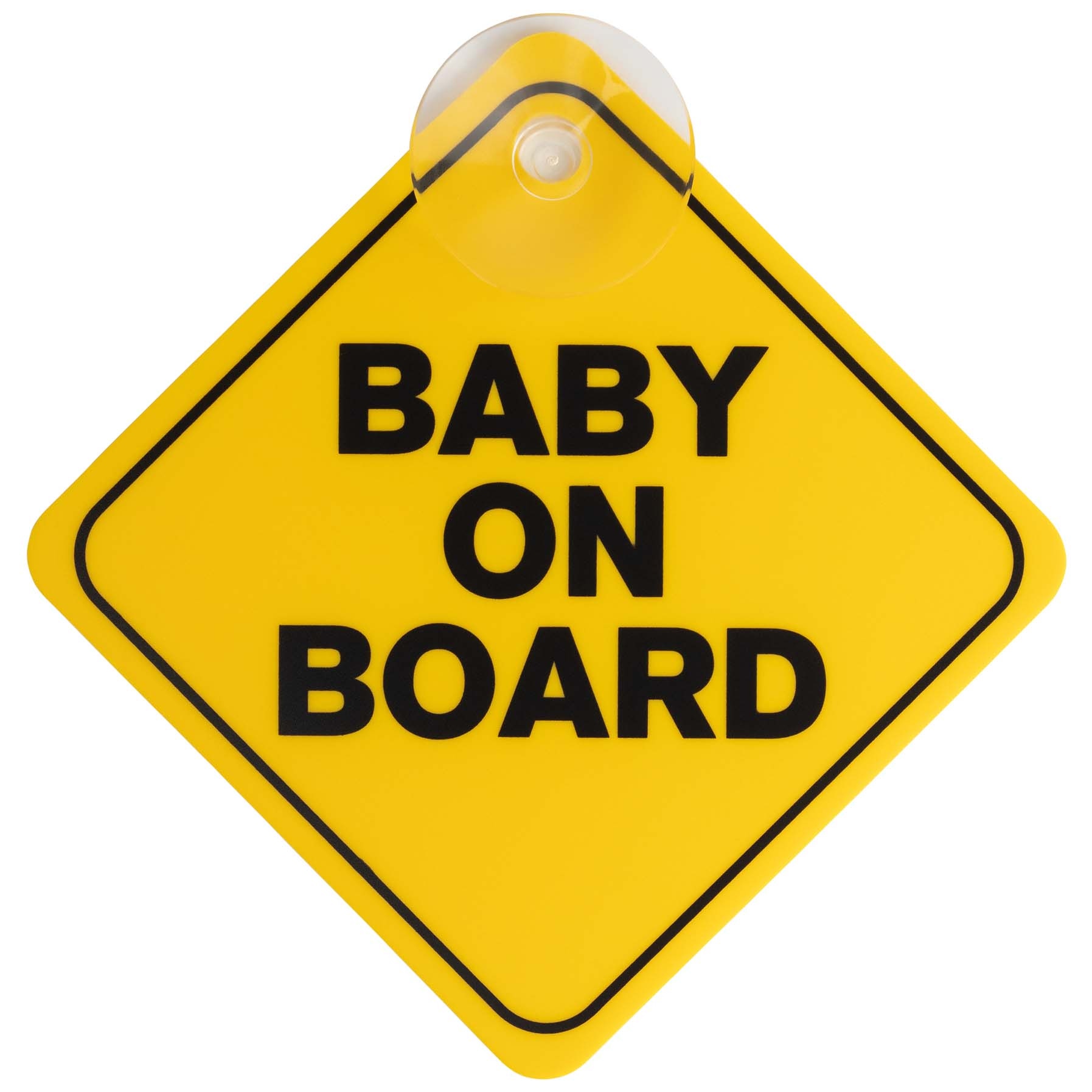Prénatal baby on board bordje Yellow