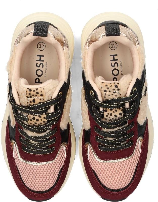 POSH by Poelman - Minion - Sneakers - Rood/Zwart/Beige