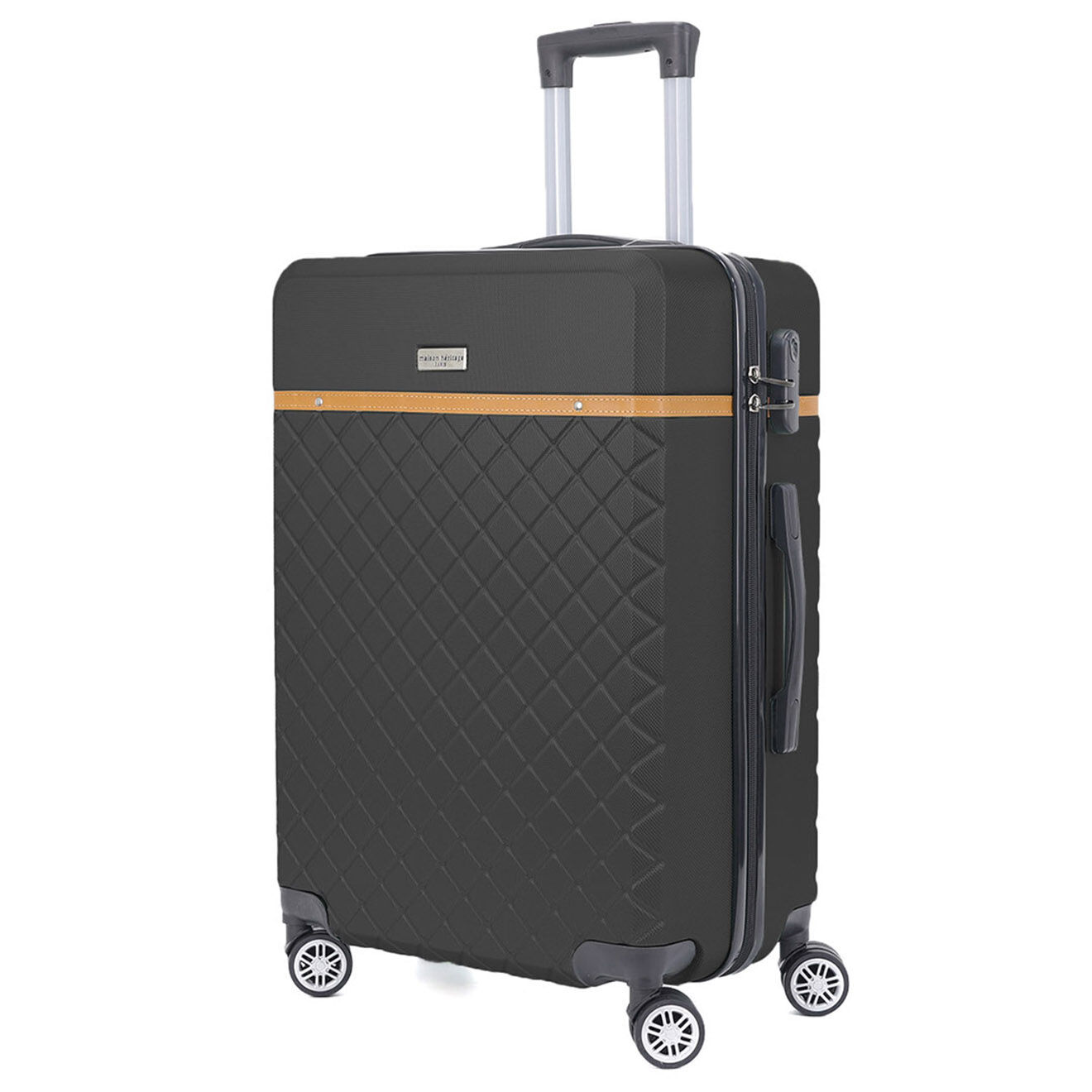 Maison Héritage 2 Valises 4 roues doubles Odeon 55/65 cm noires