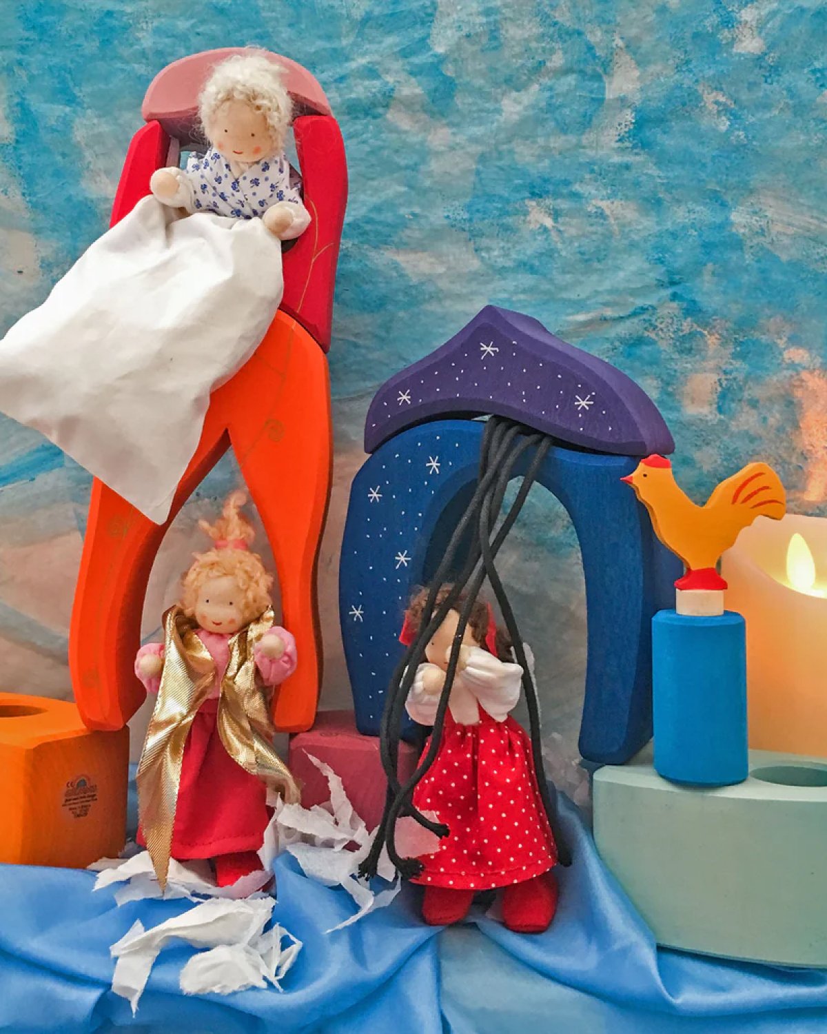 Eventyrlandsby – Byggesett i Tre 17stk | Fairy Tale Village