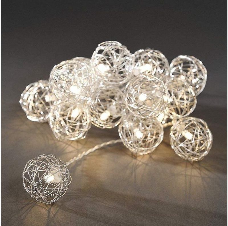 Konstsmide - Lichtslinger - Led Kerstverlichting - Warm Wit - 16 Lampjes - 2.25 Meter