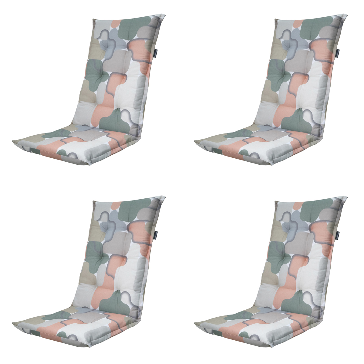 Madison Grafi salmone Tuinstoelkussen - Set van 4