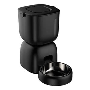 Petwant F14-L(BAS) Automatisk fôrautomat Sort