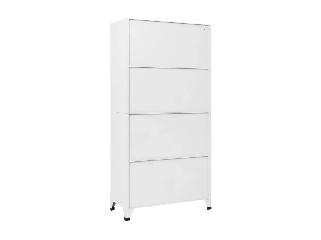 Armoire à casier avec 6 compartiments Acier 90x45x180 cm Gris
