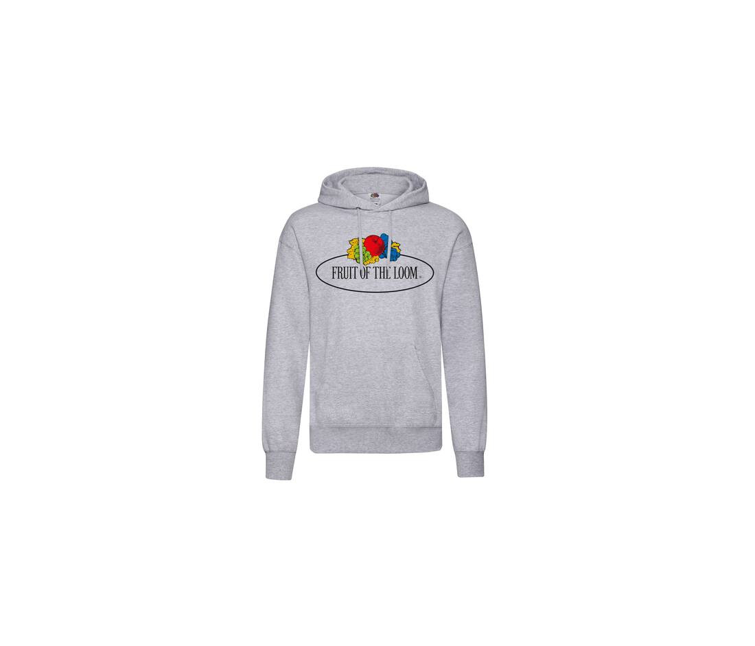FRUIT OF THE LOOM VINTAGE SCV270 - Sweat capuche unisexe logo Fruit of the Loom