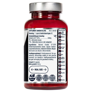 Lucovitaal Berberine Puur 500 mg Capsules 60CP