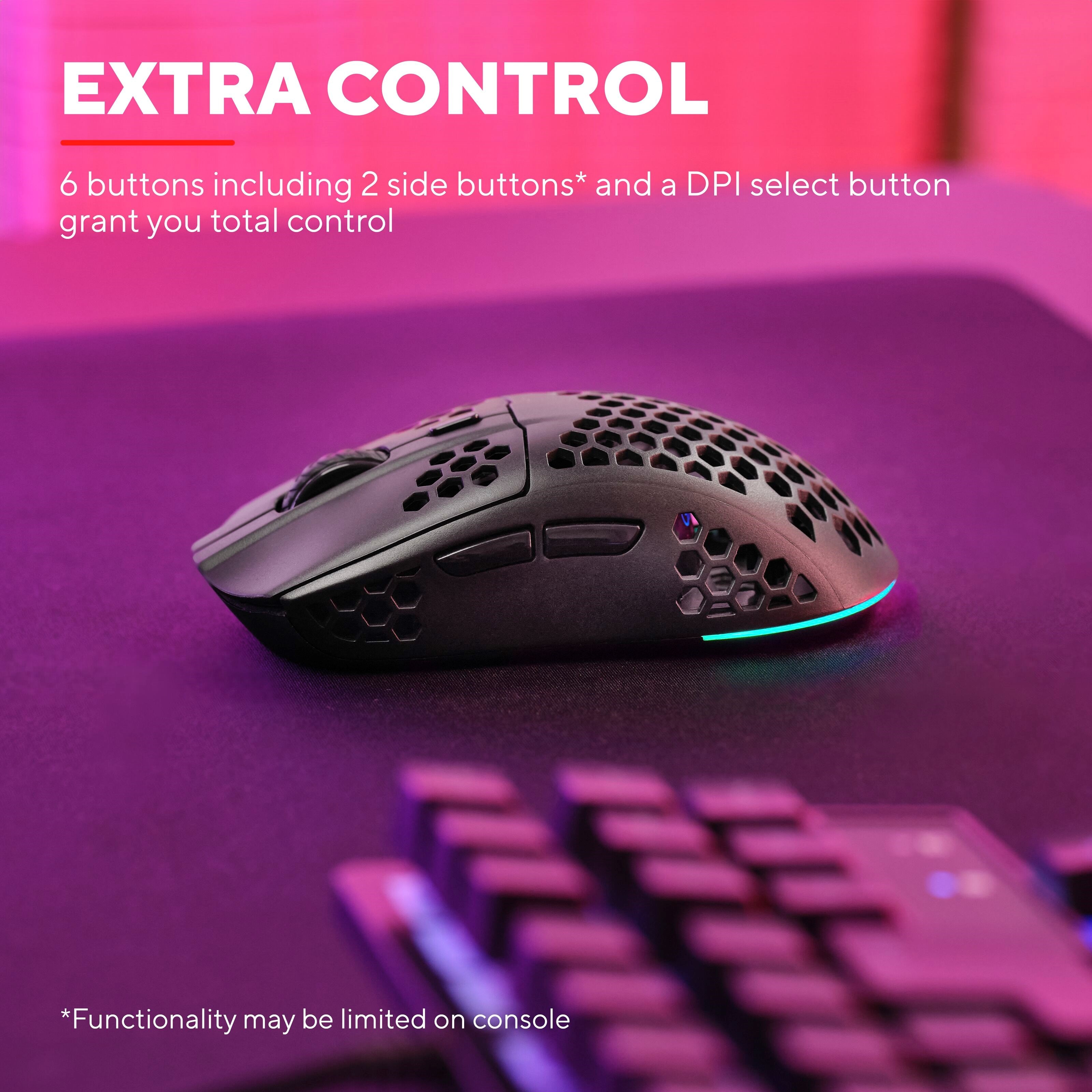 Trust GXT929 Helox Ultra-lightweight Wireless Gaming Mouse Svart