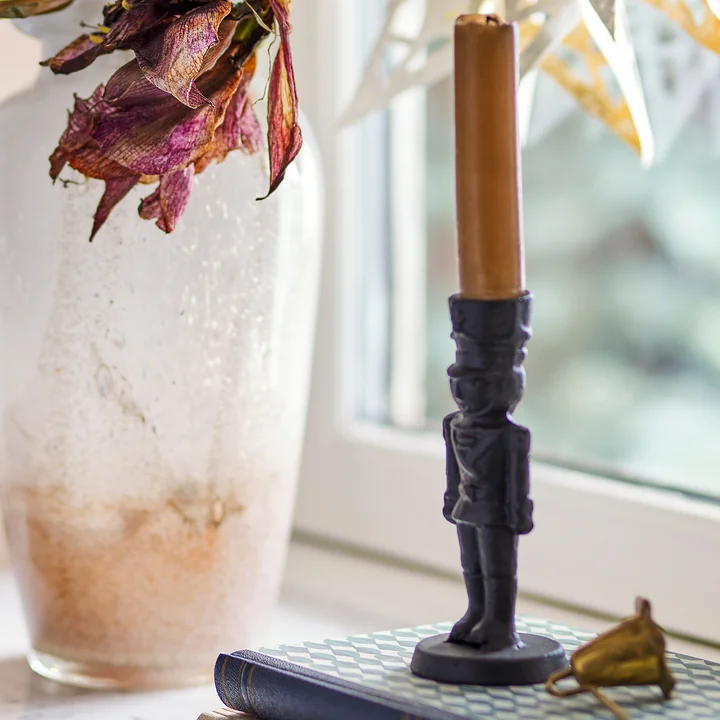 Bloomingville - Vernon Kerzenhalter, H 14 cm, schwarz