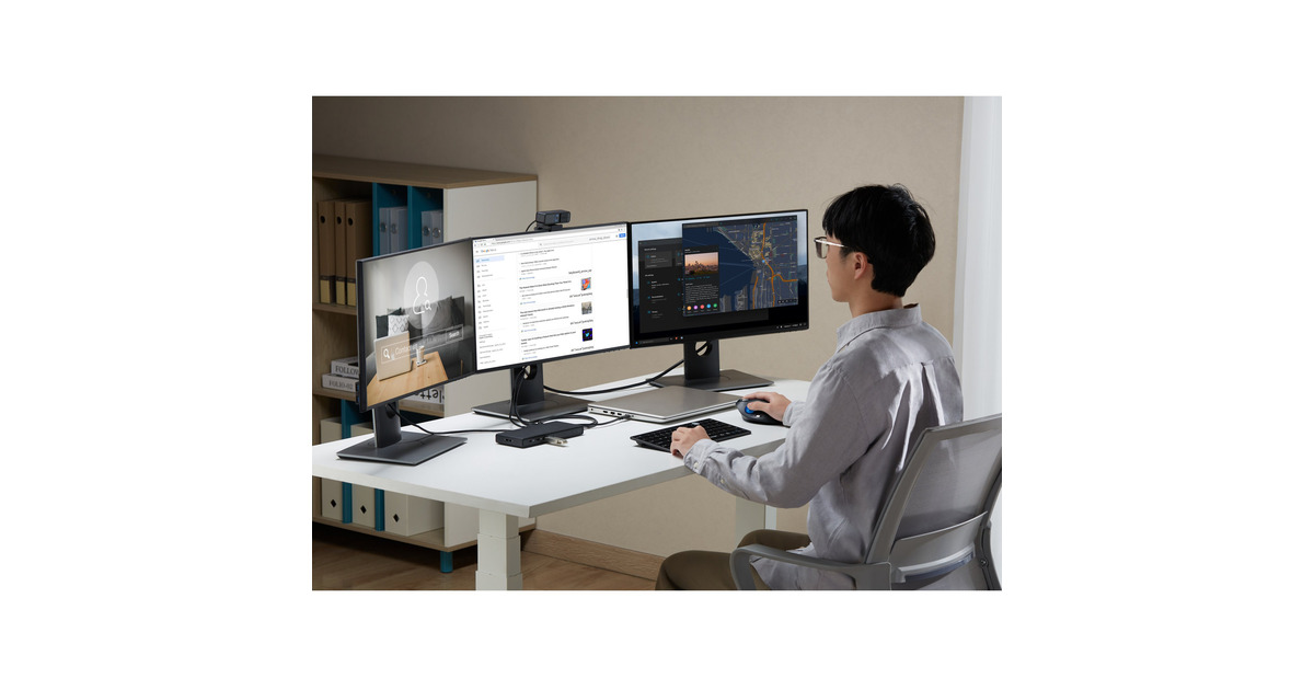 KensingtonSD4842P EQ USB-C® 10Gbps Triple Video Driverless Docking Station met 100W Power Delivery  (Zwart)