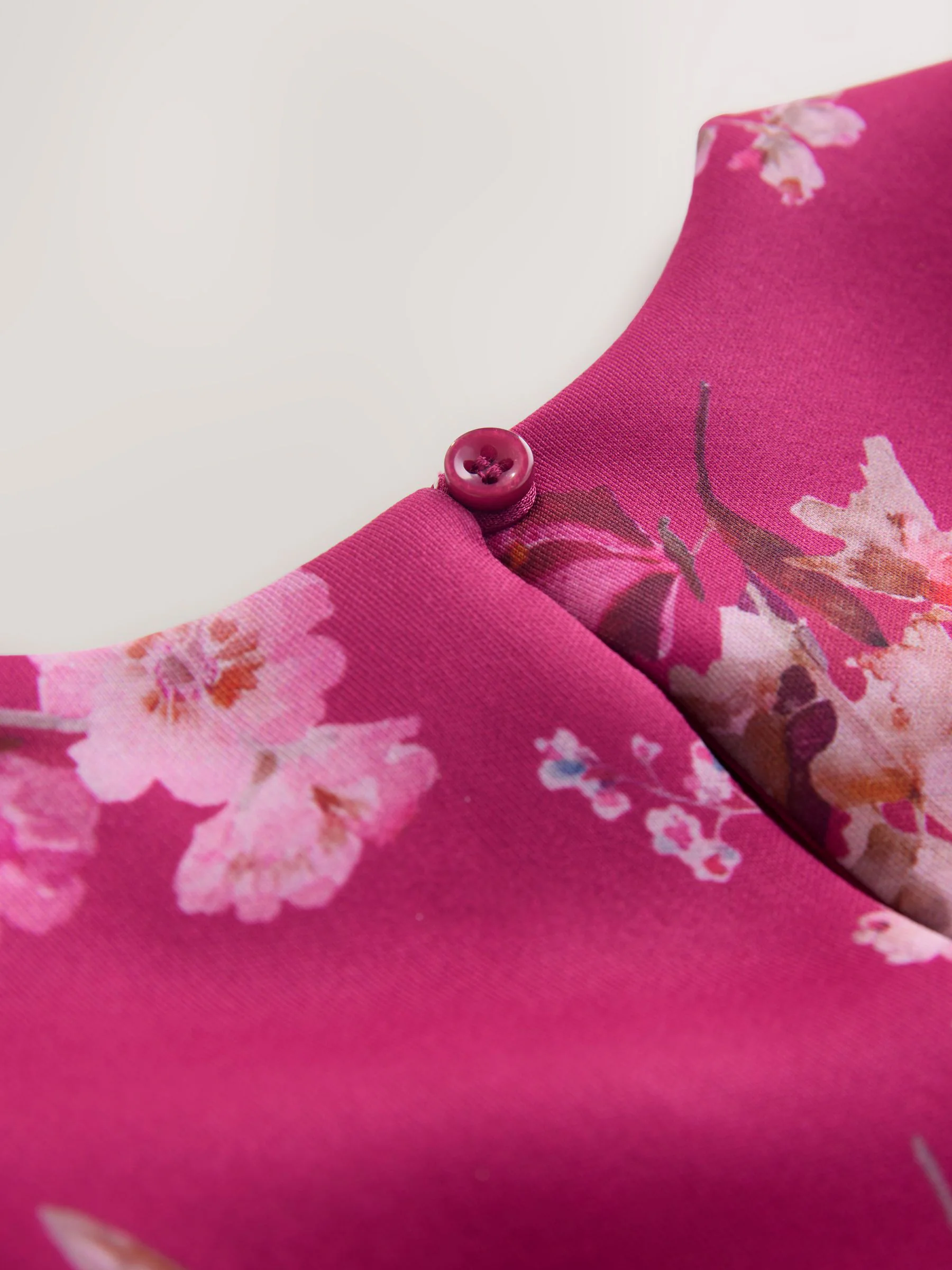 Rood bloemmotief - Set van scuba top en rok (3mnd -7jr)