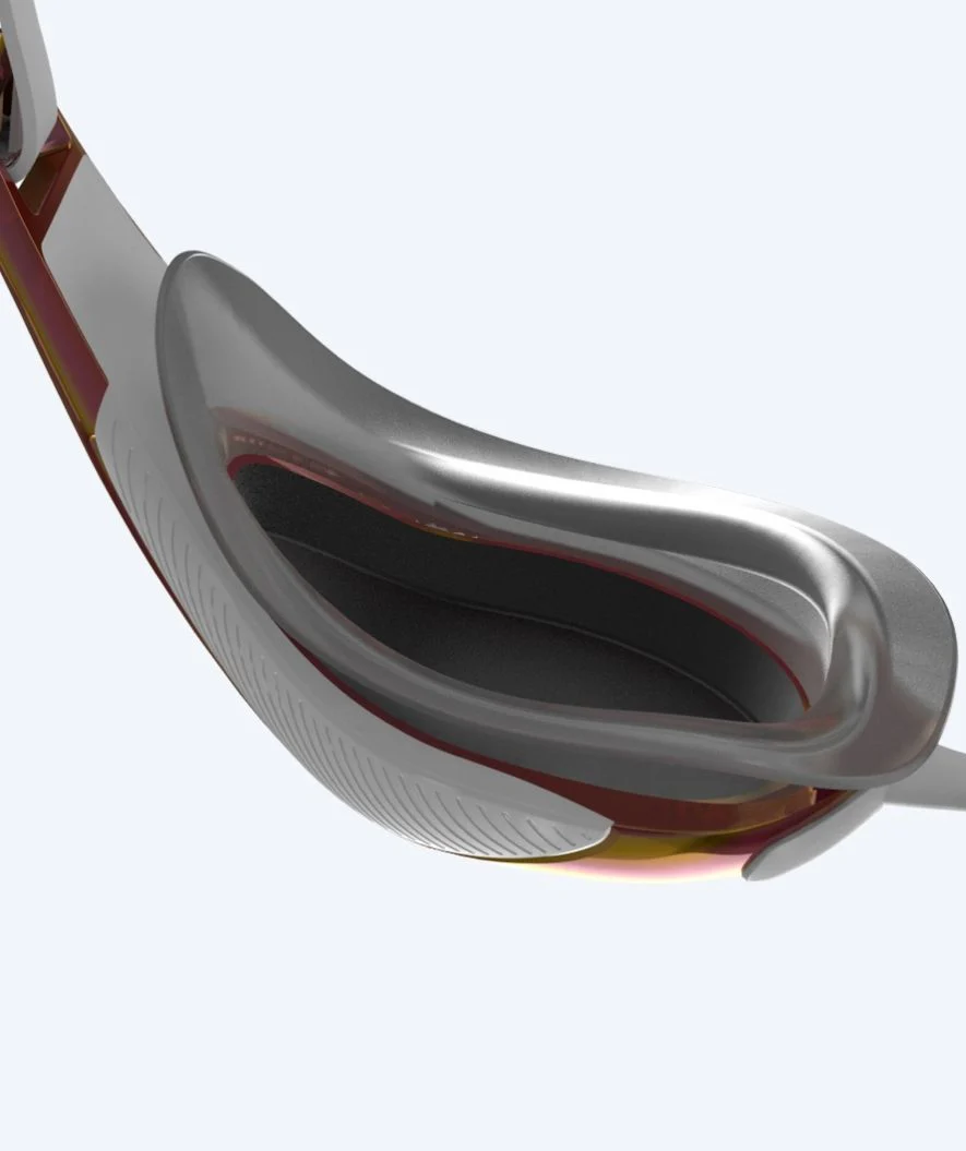 Speedo Elite svømmebriller - Fastskin Hyper Elite Mirror - Guld/hvid