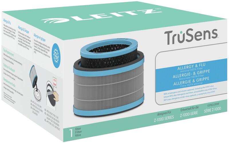 Leitz HEPA Filtertrommel 3-in-1, Allergie & Grippe, Antiviral, zu TruSens Z-1000