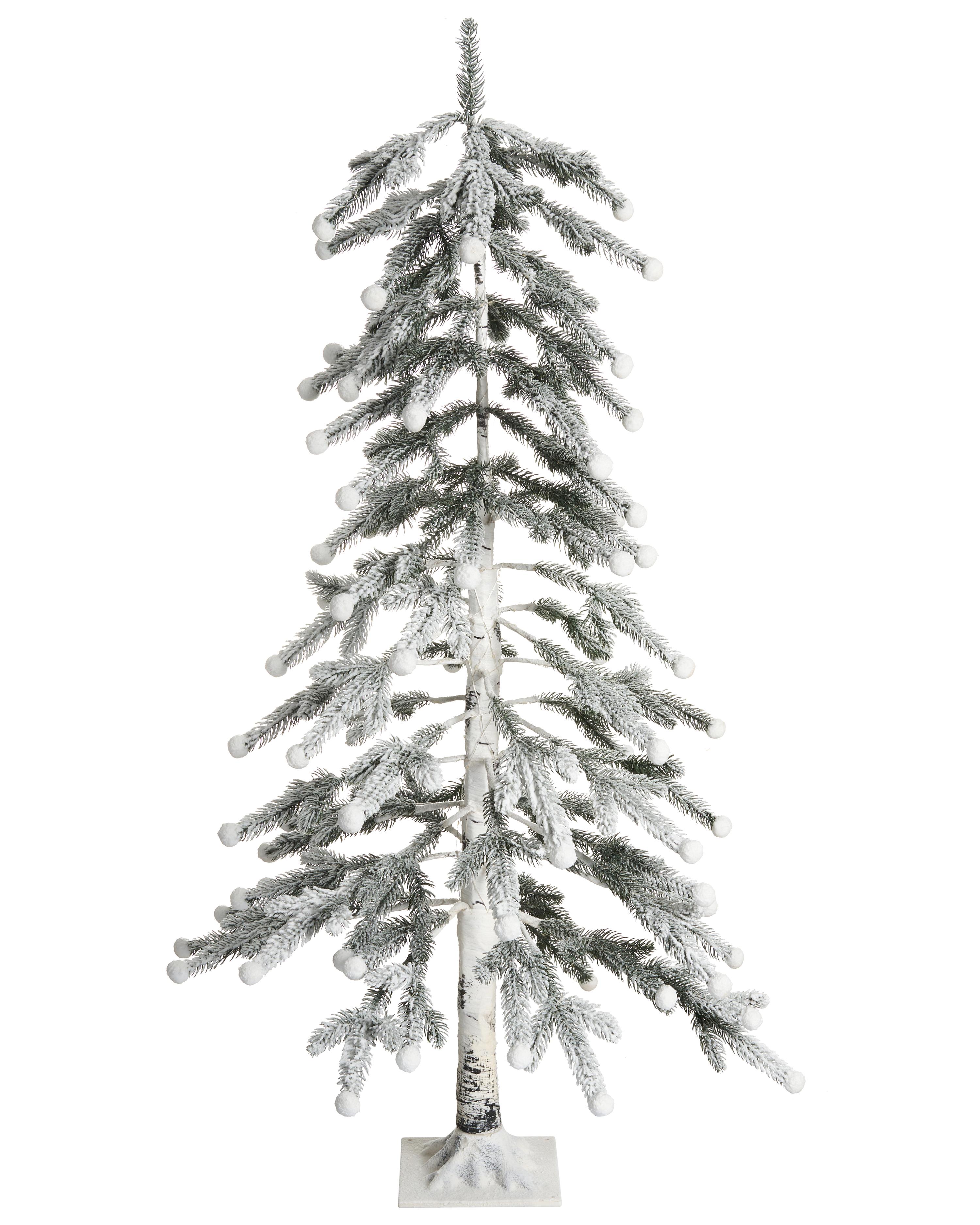 Buitendecoratie LED HASSLAN Kerstboom 125 cm Wit