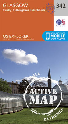 Glasgow - OS Explorer Active Map 342 (Sheet map, folded)