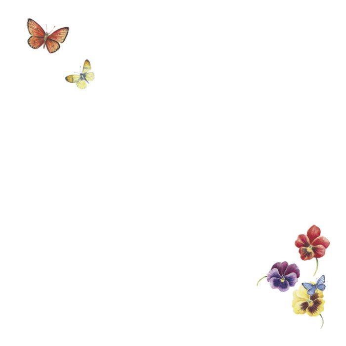 Felicitatiekaart met vrolijk gekleurde bloemen