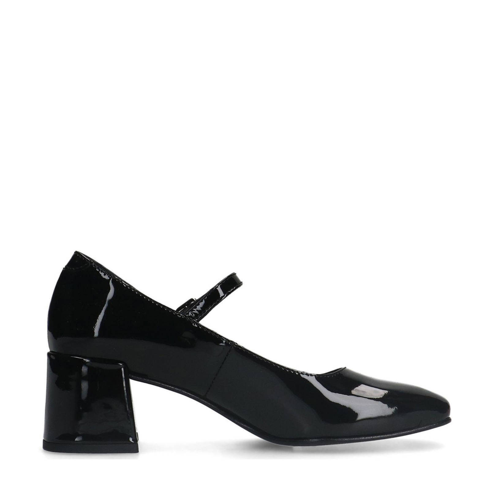 Manfield lakleren pumps zwart
