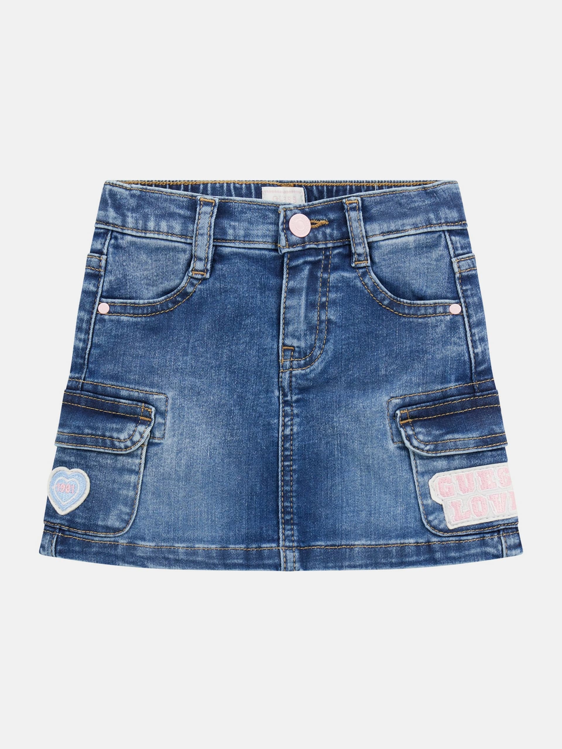 Saia de jeans stretch (3M-7)