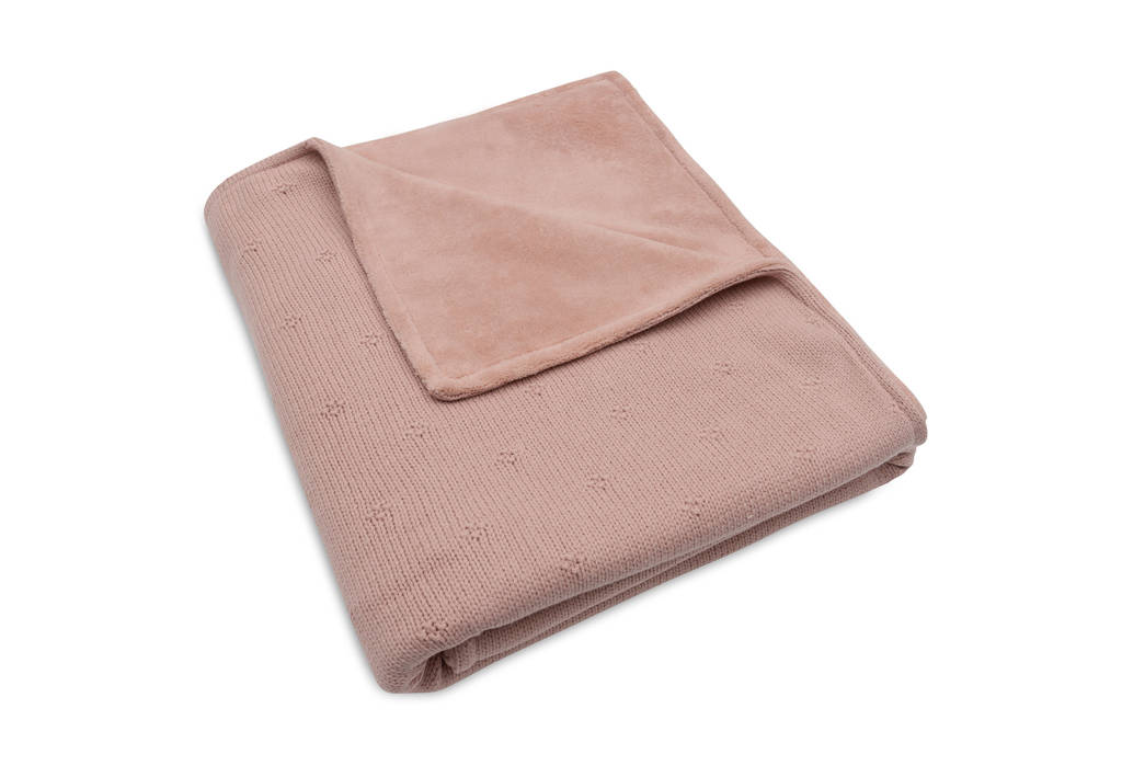 ledikant deken Cosy Knit - Wild Rose/Velvet