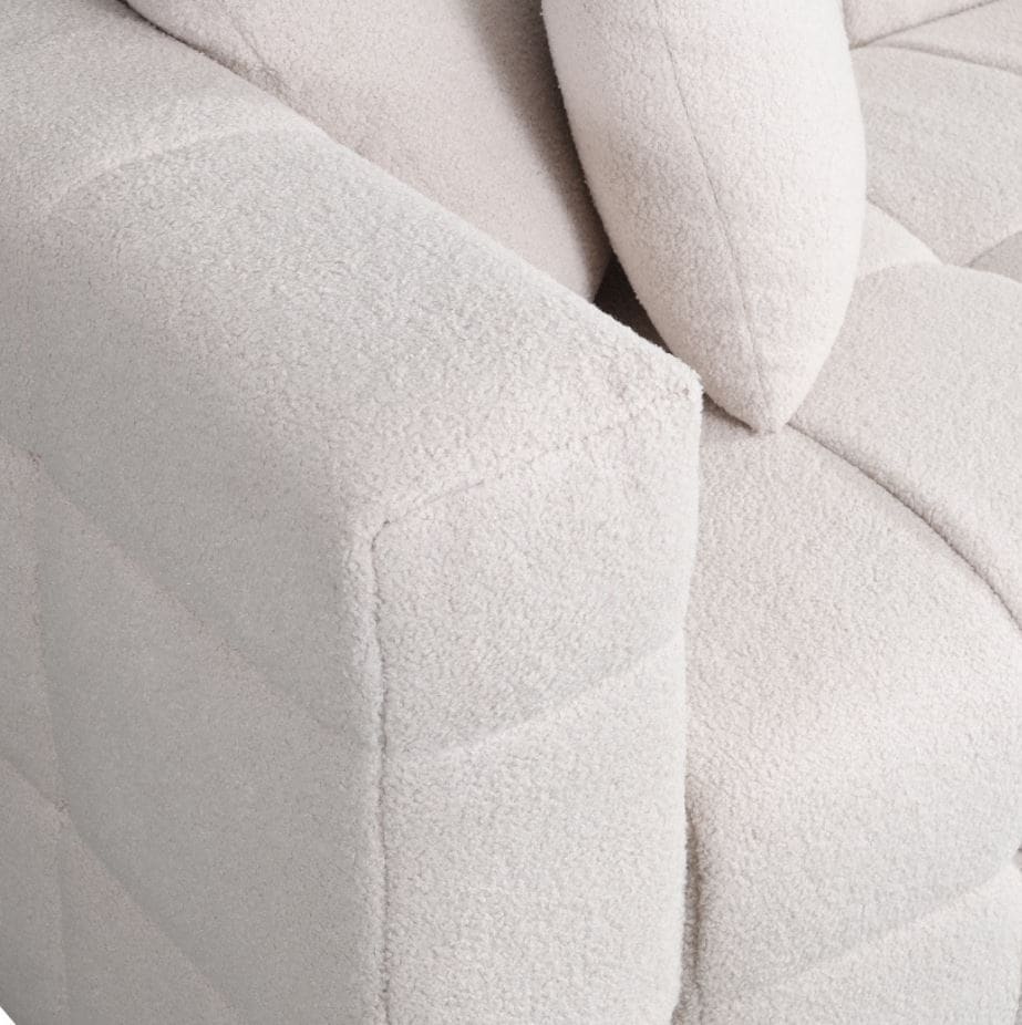 HOME DELUXE Teddy Sofa COMO - Beige