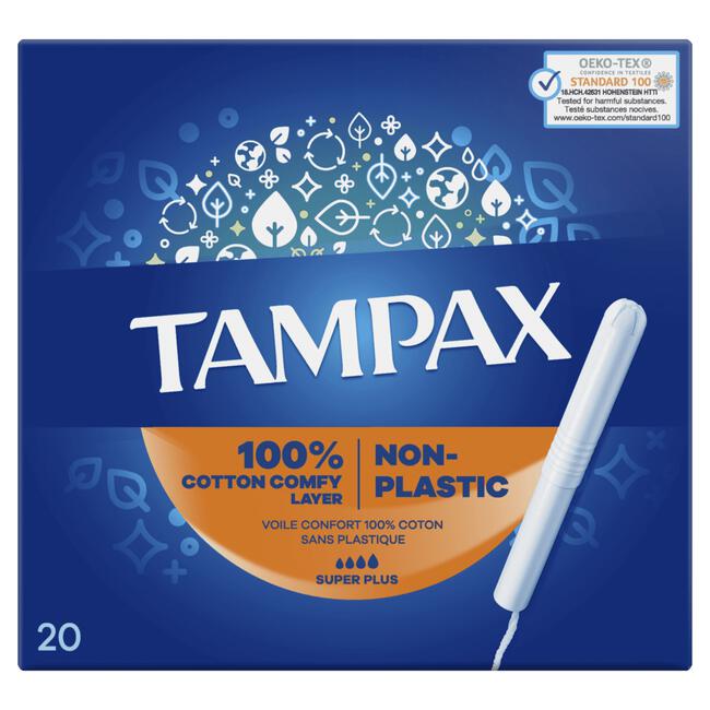 Tampax Super Plus Tampons Met Kartonnen Inbrenghuls 20 Stuks